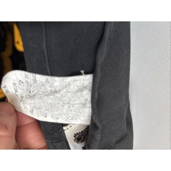 1998 Carhartt R03BLK Duck‎ Bib Overalls 42x30 Black Union Made USA Quilt Lined - Picture 8 of 16